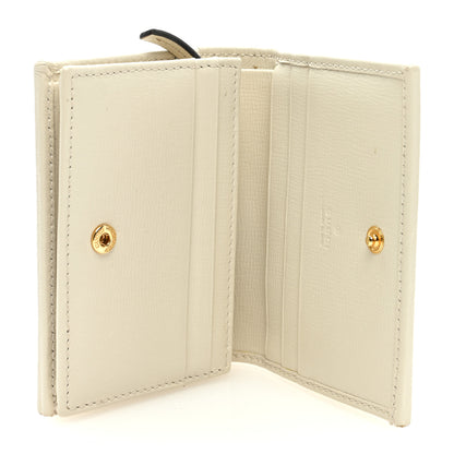 Gucci GG Supreme Monogram Azalea Calfskin Horsebit 1955 Card Case Wallet Beige Ebony Mystic White 5 of 6