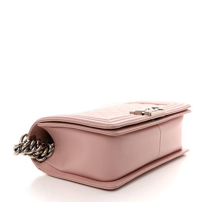 Chanel Calfskin Quilted Medium Boy Flap Light Pink 4 of 14
