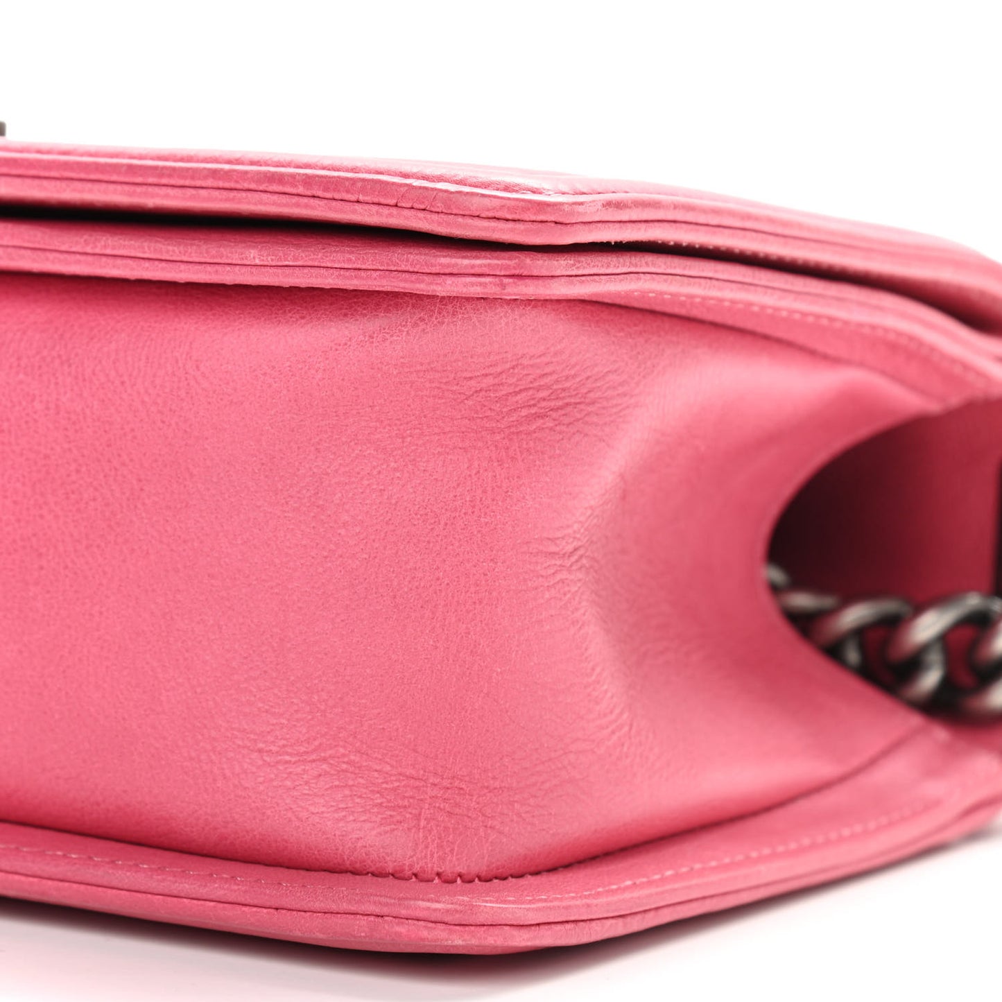 Calfskin Quilted Medium Boy Flap Pink