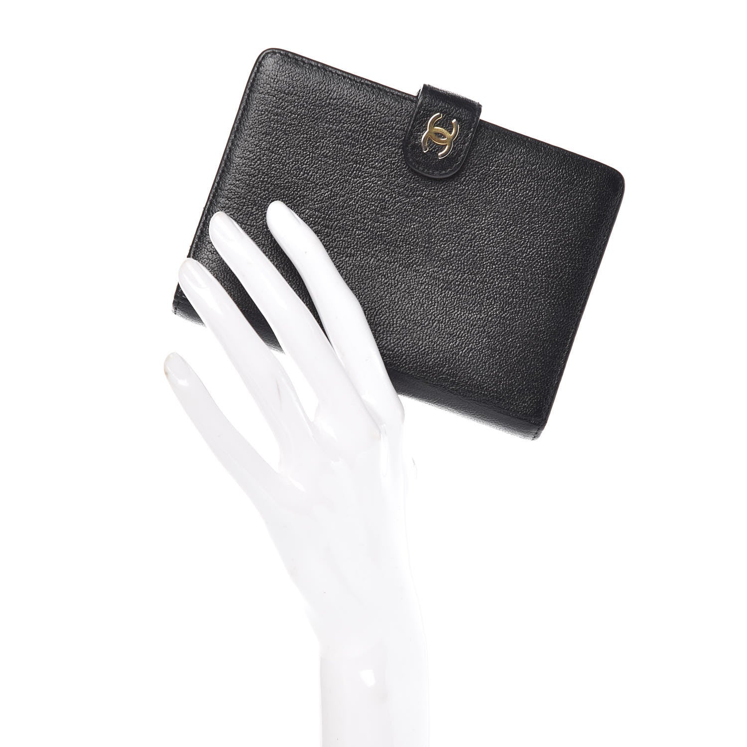 Chanel Goatskin Small Ring Agenda Planner Black 2 of 10
