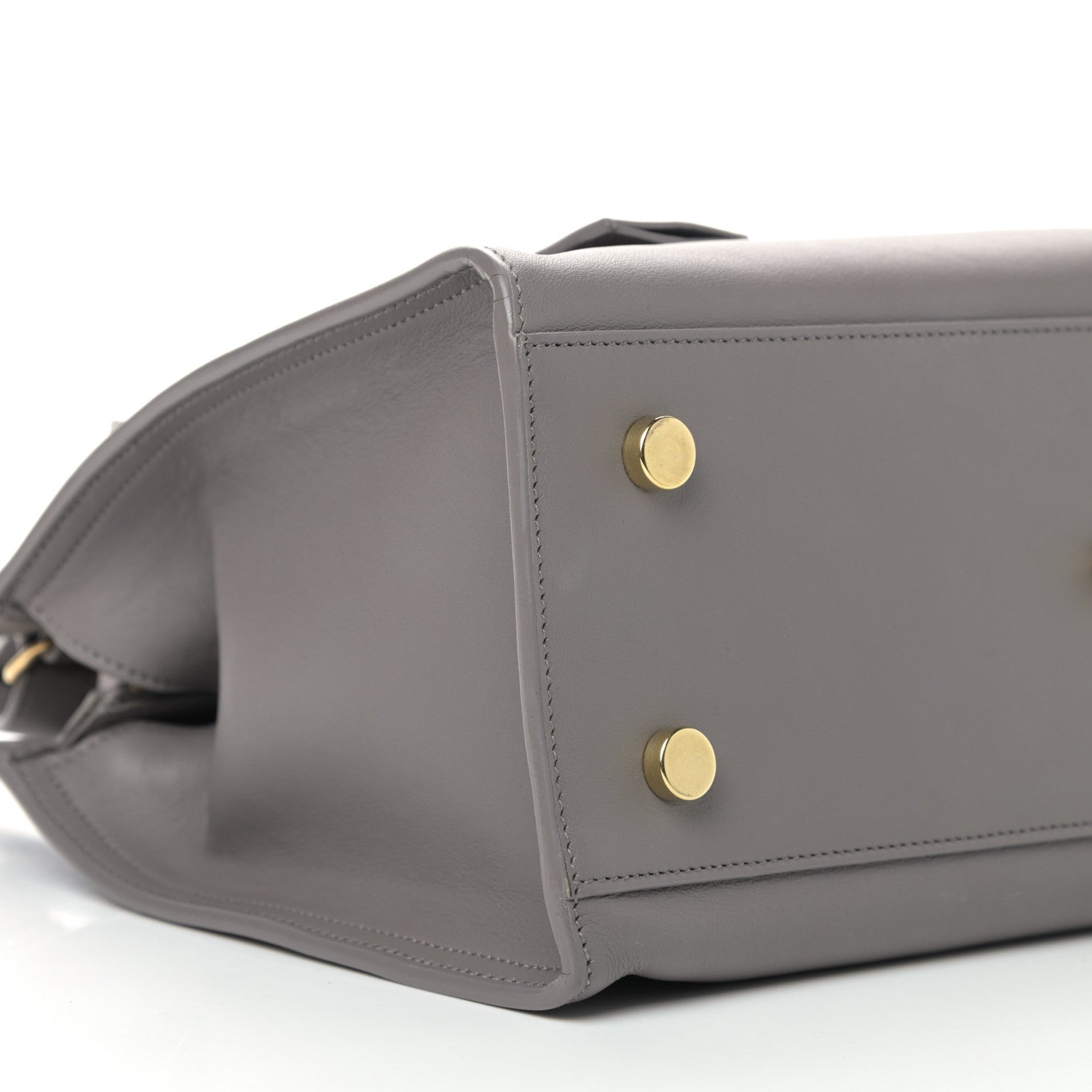 Saint Laurent Calfskin Monogram Baby Cabas Fog 5 of 9