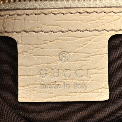 Gucci Monogram Medium Horsebit Chain Hobo Off White 6 of 18