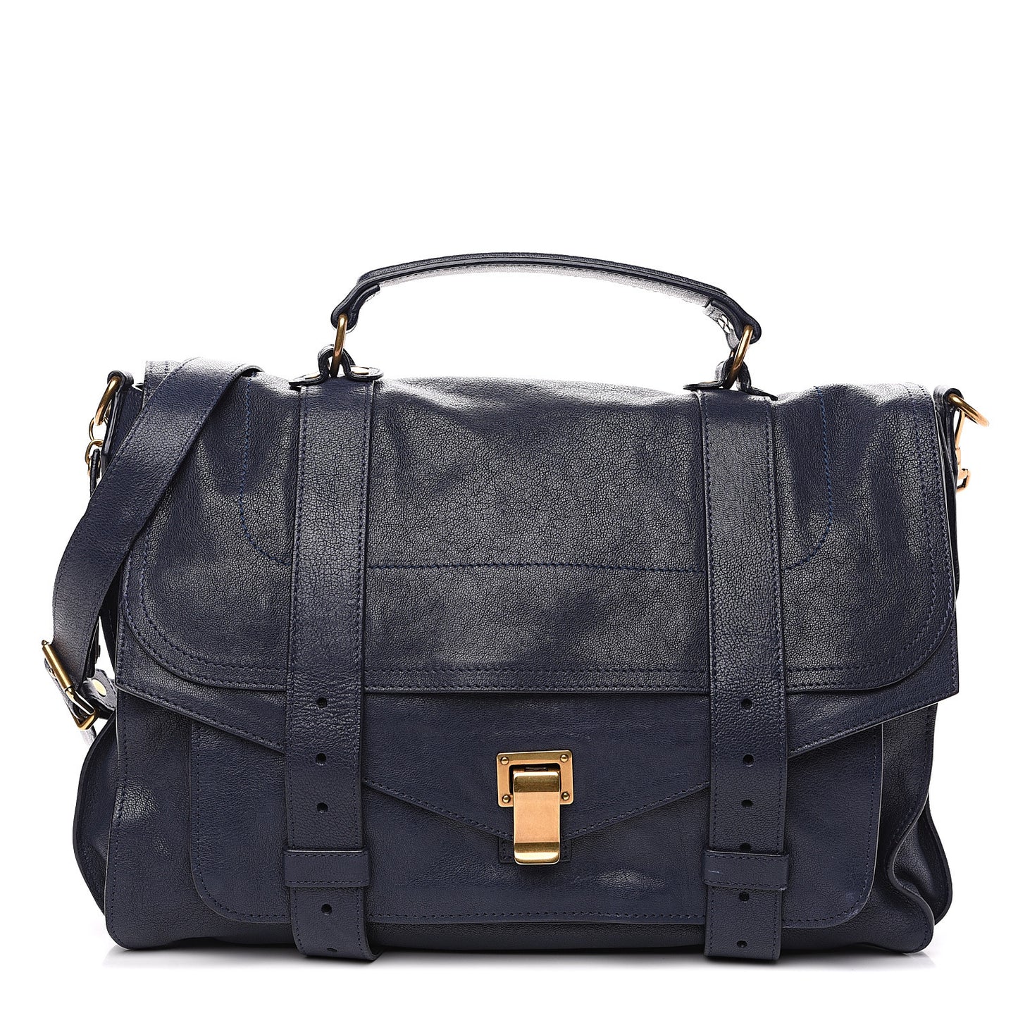 Lambskin Large PS1 Satchel Midnight