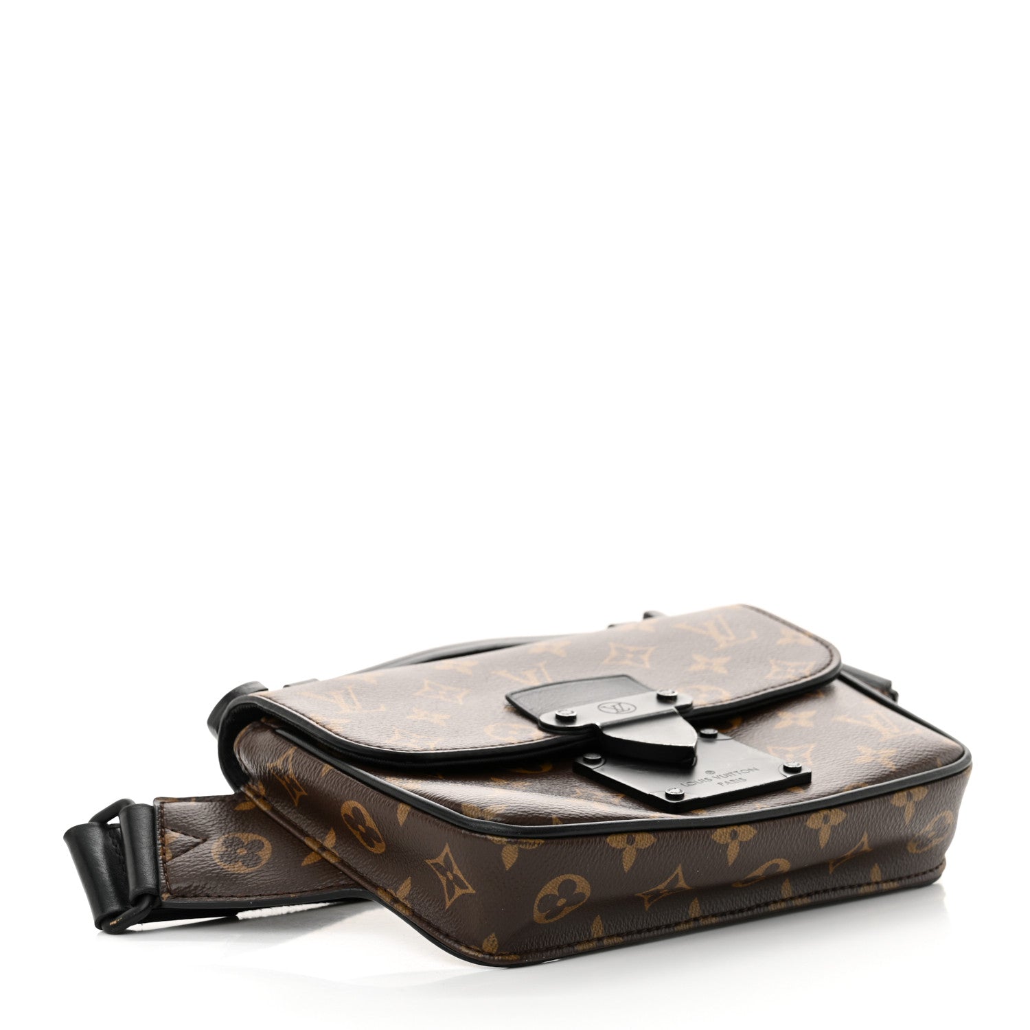 Louis Vuitton Monogram Macassar S Lock Messenger 4 of 12
