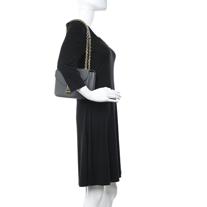 Celine Shiny Calfskin Medium C Bag Pale Grey 2 of 12