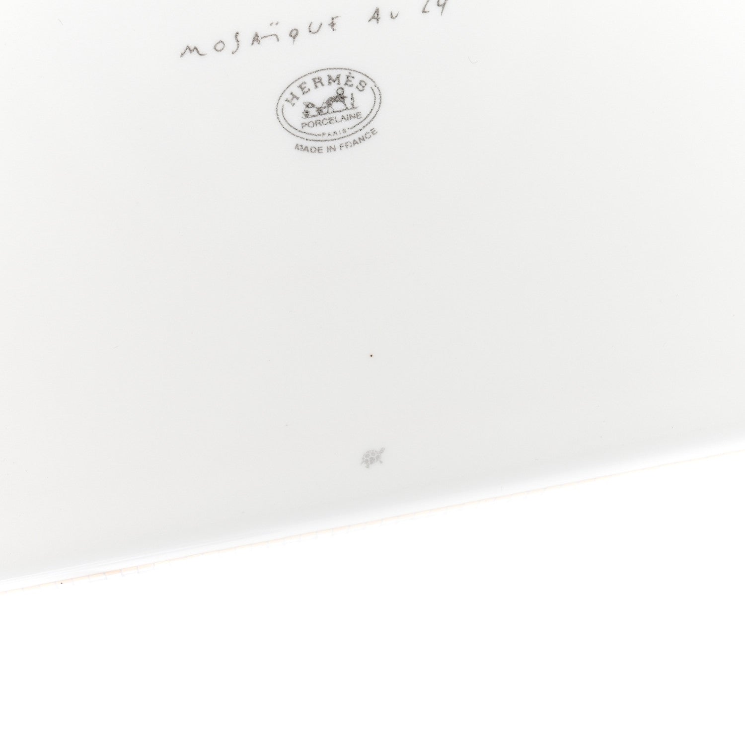 Hermes Porcelain Mosaique au 24 Gold Sushi Plate 6 of 7