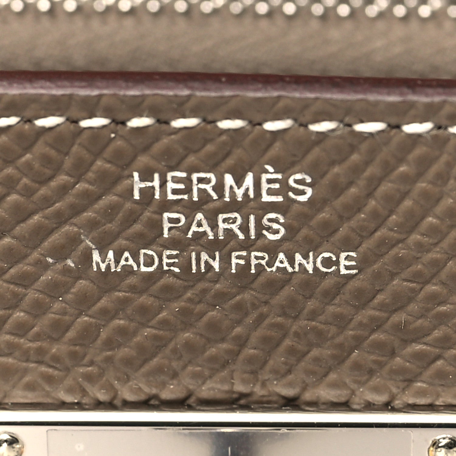 Hermes Epsom Kelly Longue Wallet Etoupe 6 of 7