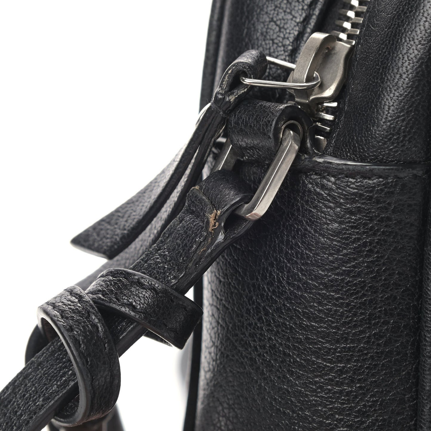 Lambskin Monogram Small Lou Camera Bag Black