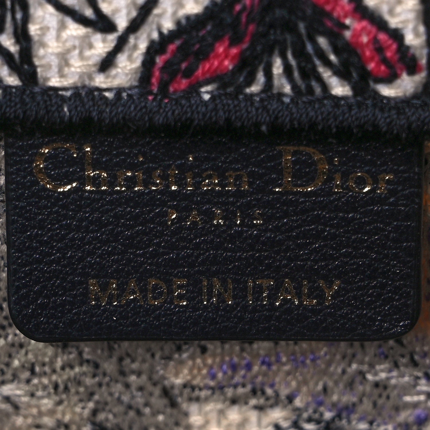 Christian Dior Canvas Embroidered Medium Mille Fleurs Book Tote Multicolor 6 of 11