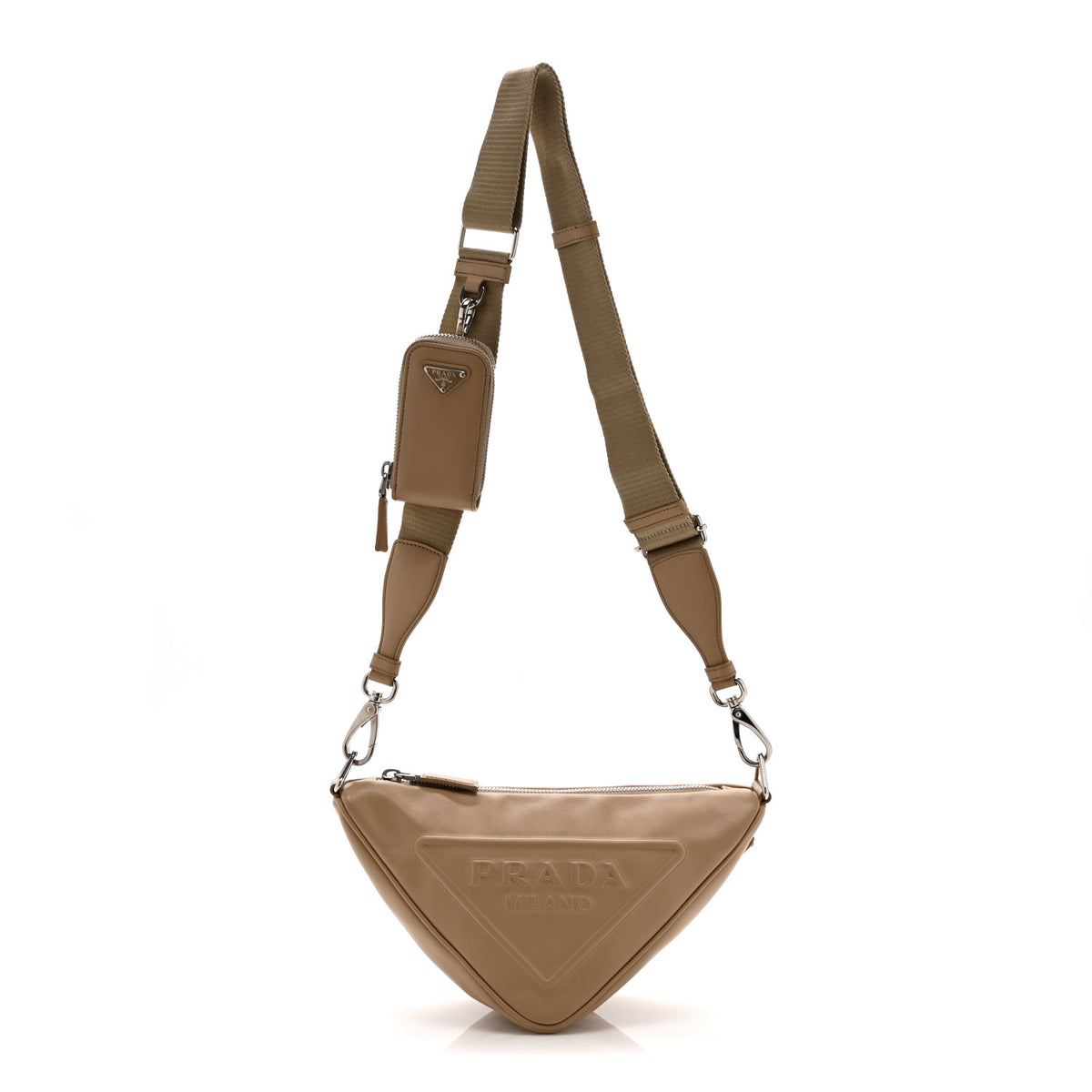 Grace Lux Triangle Shoulder Bag Sabbia
