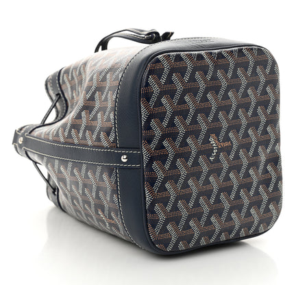 Goyard Goyardine Petit Flot Bucket Bag PM Navy 8 of 9