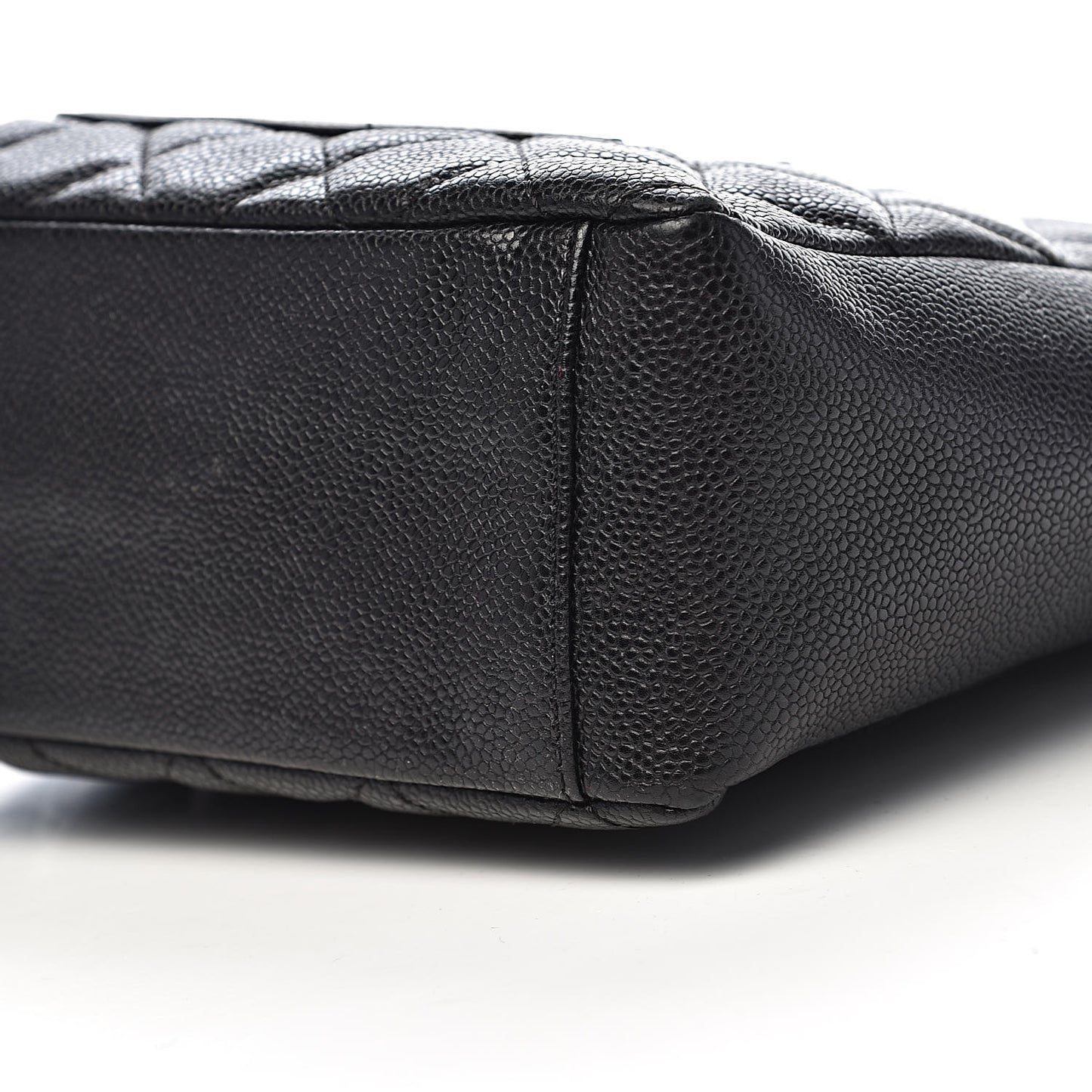 Caviar Quilted Petit Shopping Tote PST Black