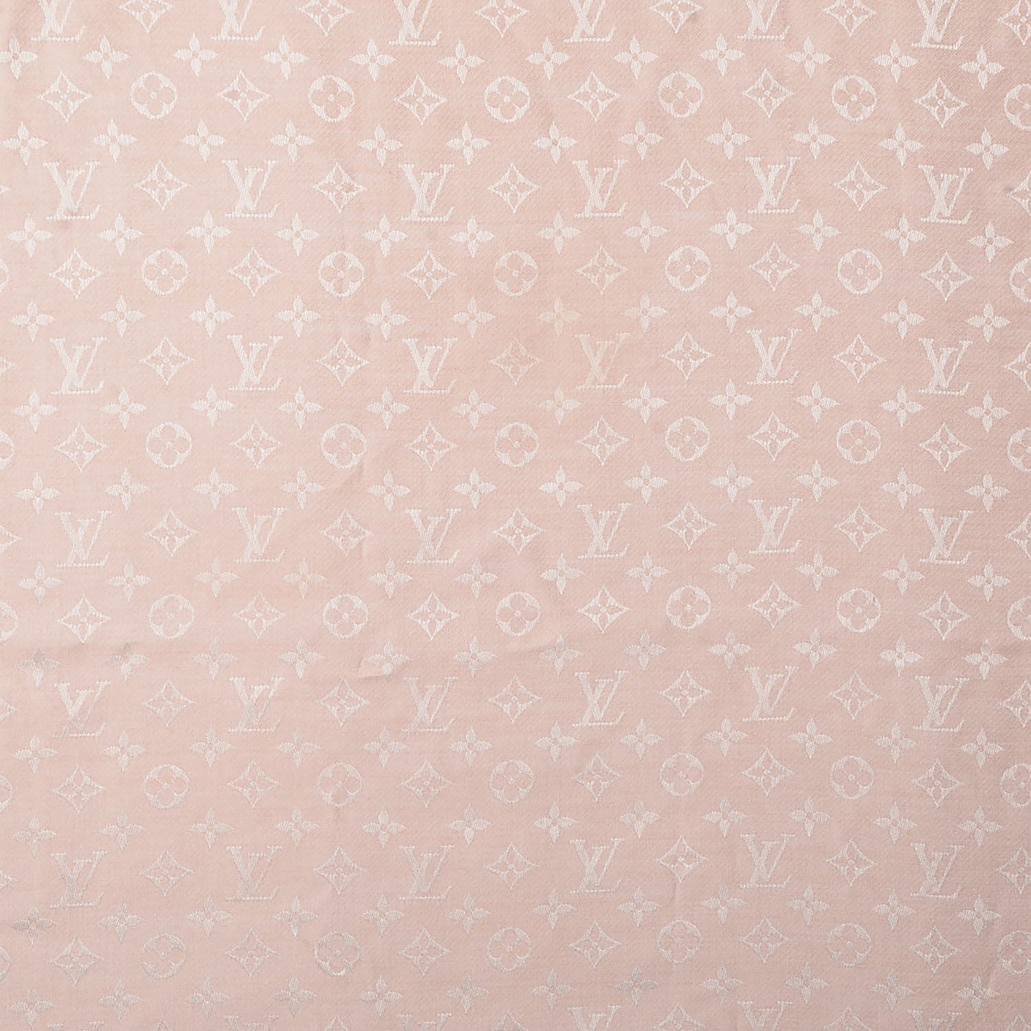 Louis Vuitton Silk Wool Monogram Denim Shawl Rose 1 of 5