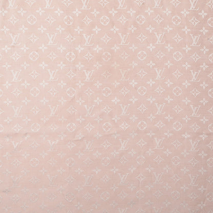 Louis Vuitton Silk Wool Monogram Denim Shawl Rose 1 of 5