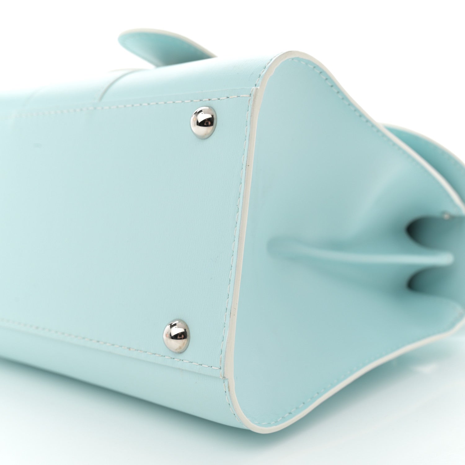 Delvaux Box Calfskin Mini Brillant Satchel Light Blue 10 of 10