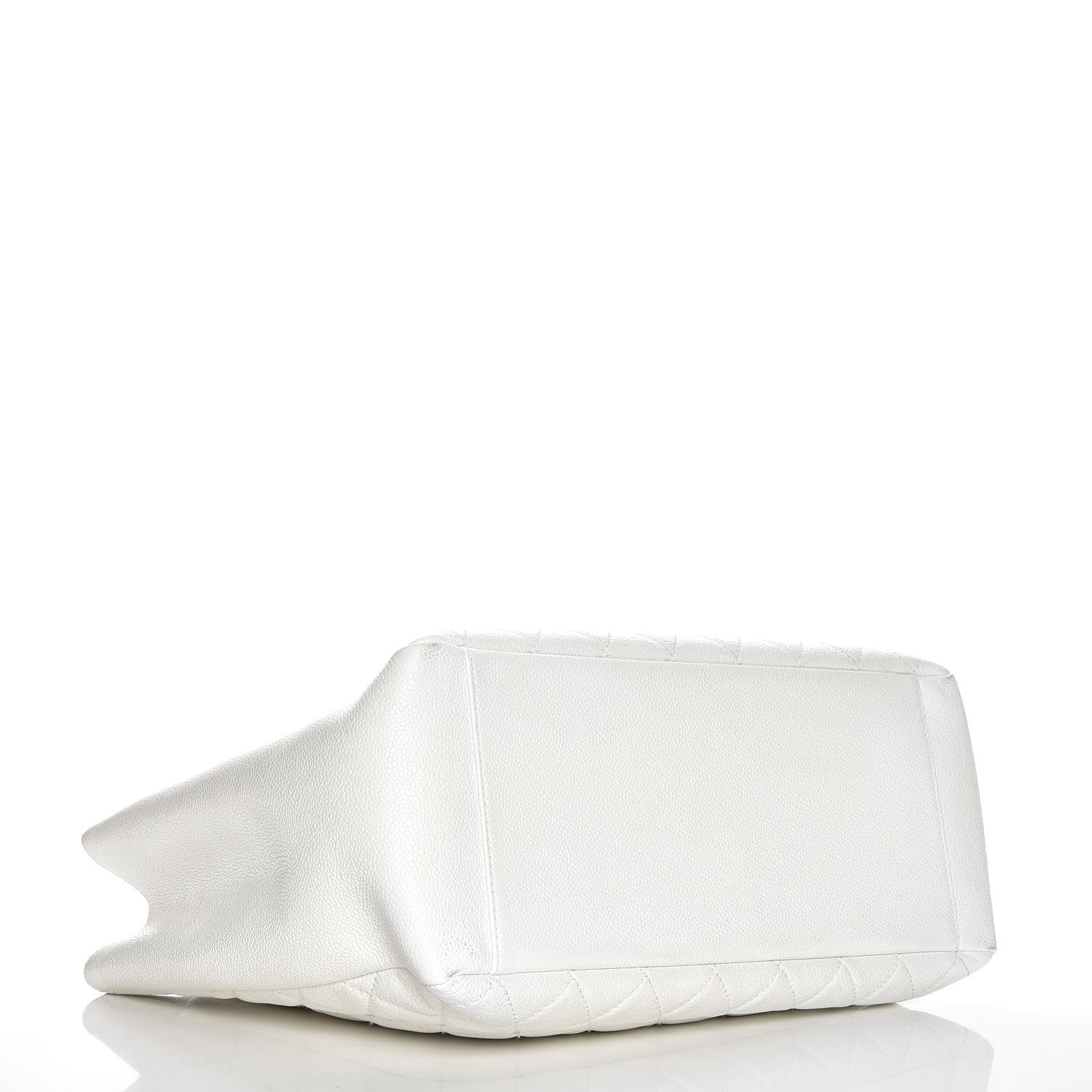 Chanel Caviar Quilted Grand Shopping Tote GST White 4 of 10