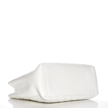 Chanel Caviar Quilted Grand Shopping Tote GST White 4 of 10