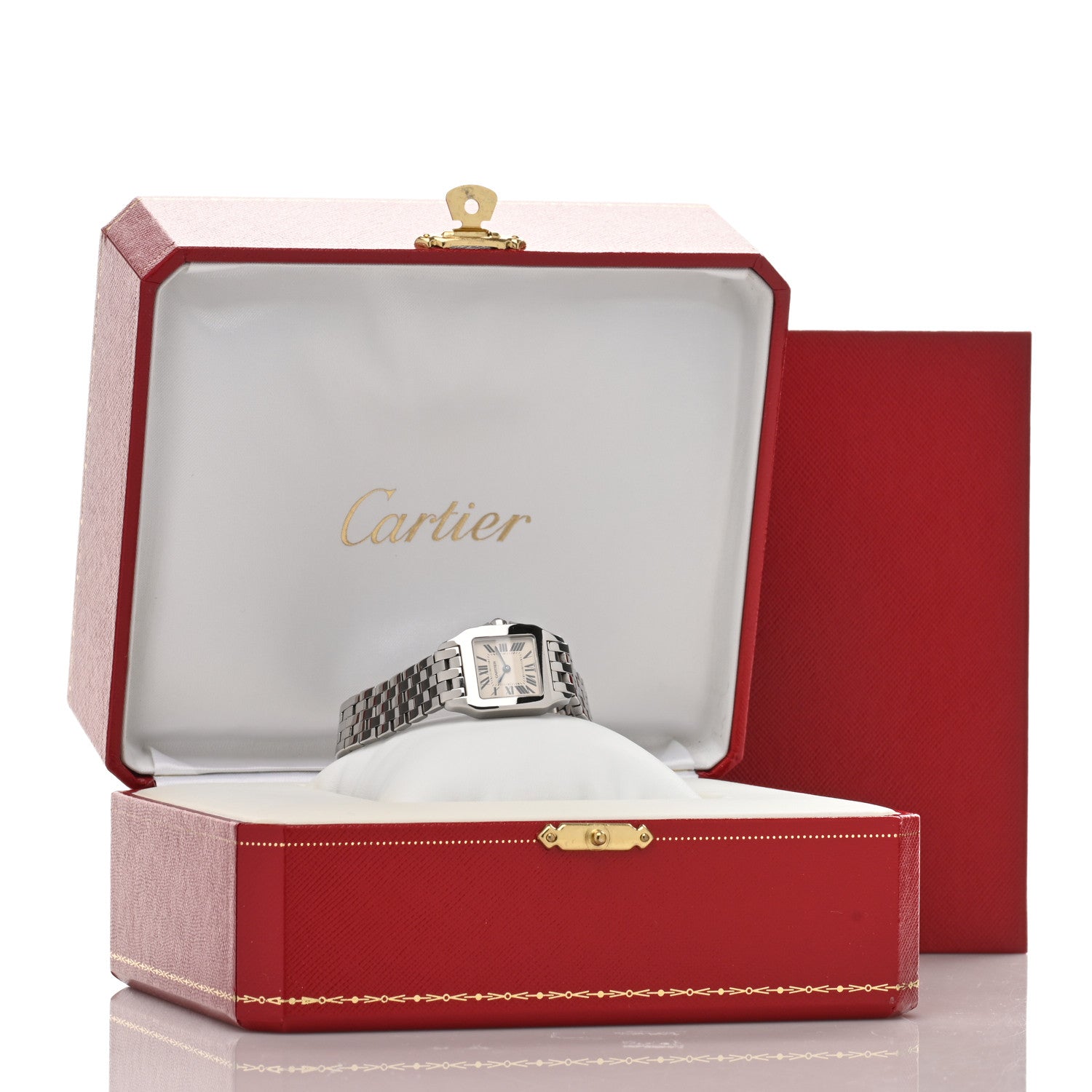 Cartier Stainless Steel 20mm Santos Demoiselle Quartz Watch 5 of 5
