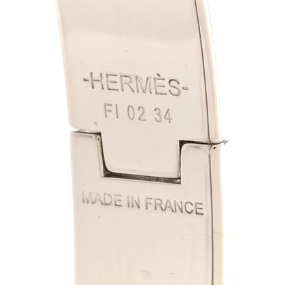 Hermes Bandana Enamel Narrow Clic Clac H Bracelet GM Black White 4 of 4
