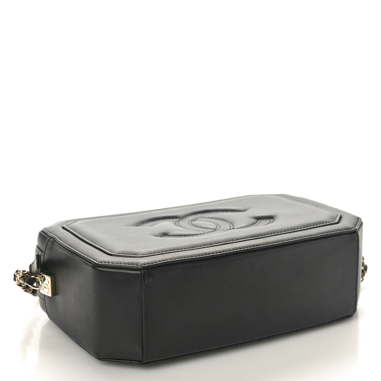 Lambskin CC Small Octagon Camera Case Black