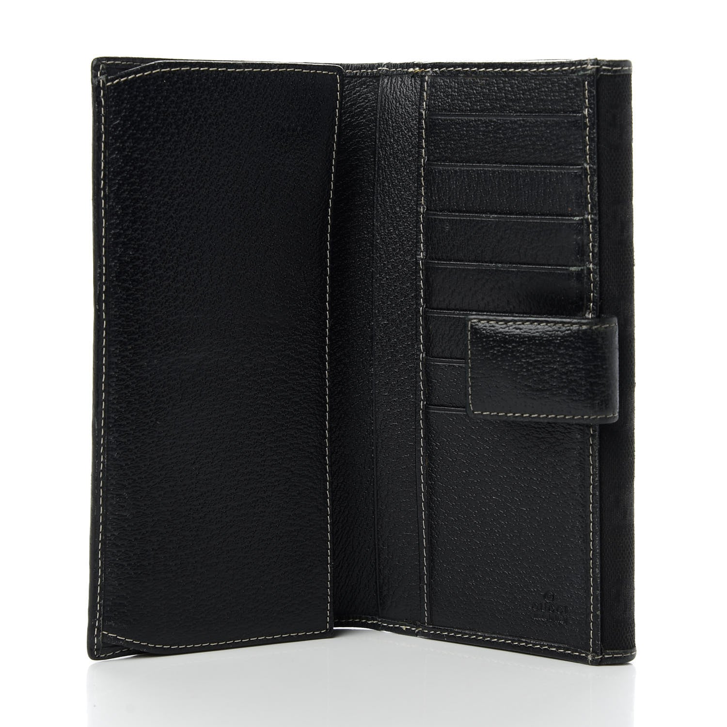 Gucci Monogram Web Bow Wallet Black 5 of 12