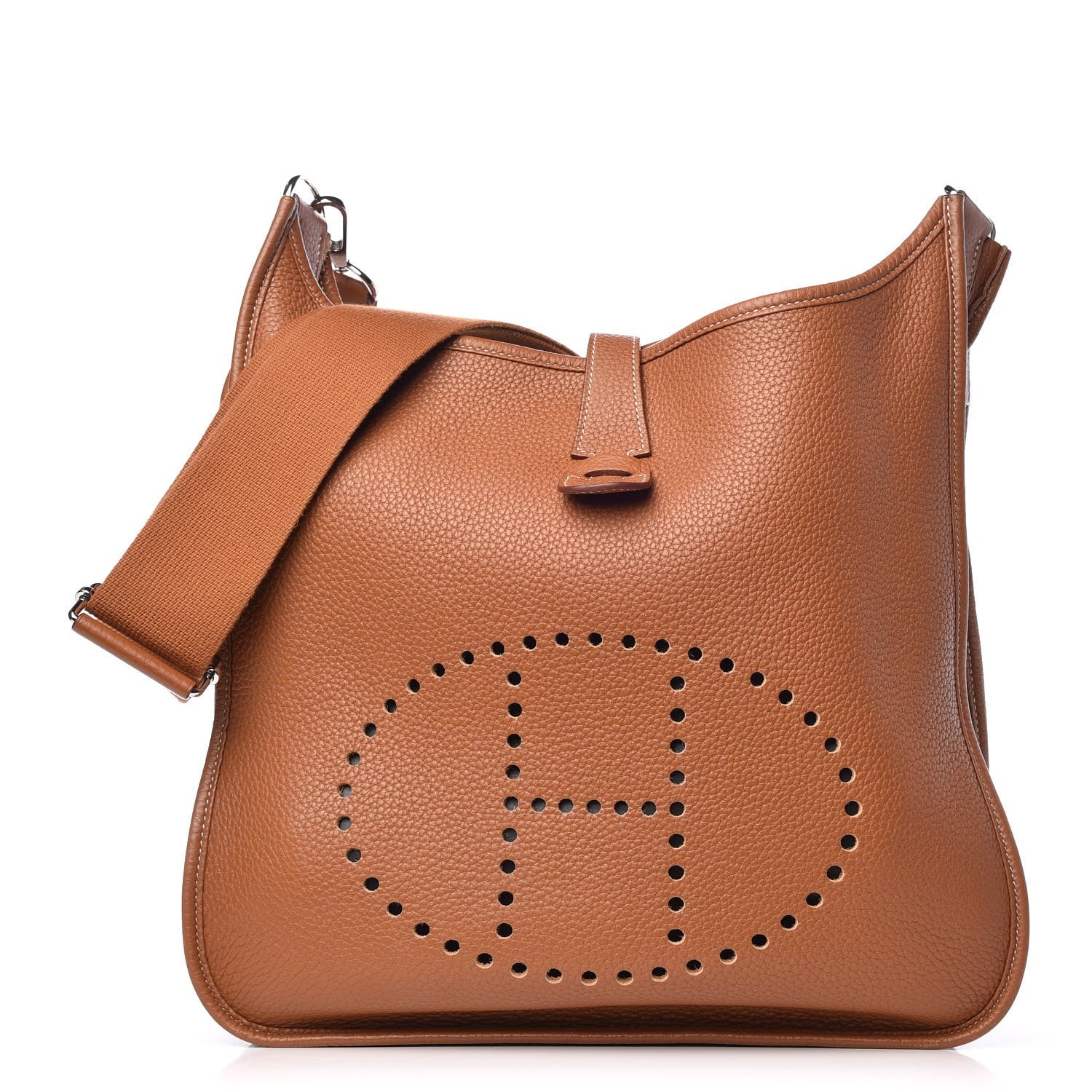 Hermes Taurillon Clemence Evelyne III GM Gold 1 of 10