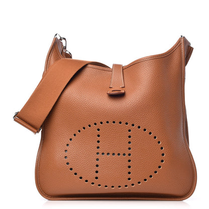 Hermes Taurillon Clemence Evelyne III GM Gold 1 of 10