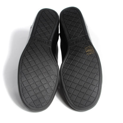 Chanel Leather Patent Cap Toe CC Sneakers 39 Black 4 of 7