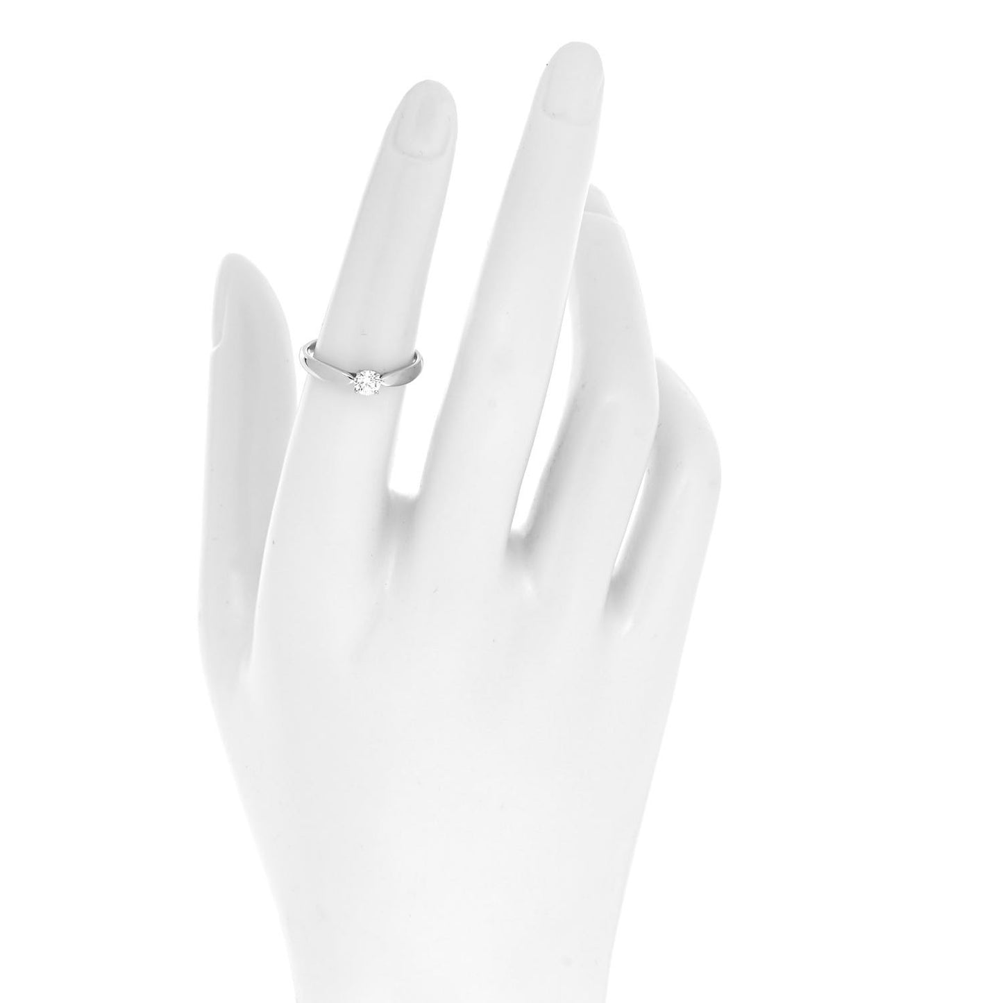 Platinum Diamond .24ct Harmony Solitaire Engagement Ring 52 6