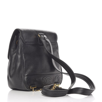 Chanel Caviar CC Backpack Black 3 of 13