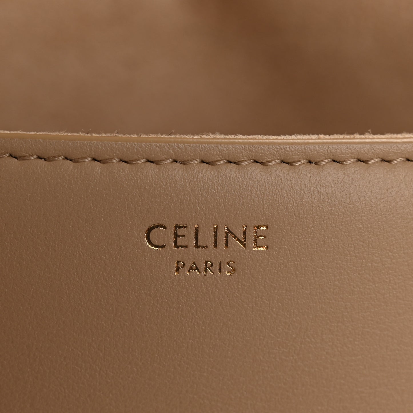 Smooth Calfskin Triomphe Besace Bag Nude