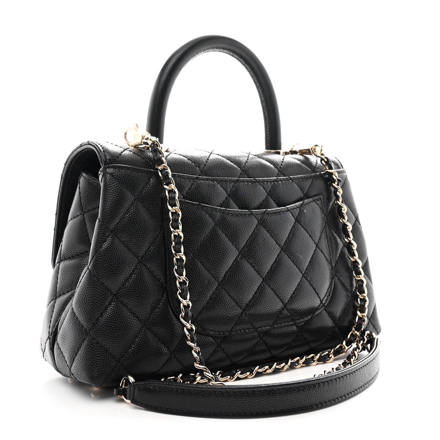 Chanel Caviar Quilted Mini Coco Handle Flap Black 3 of 10