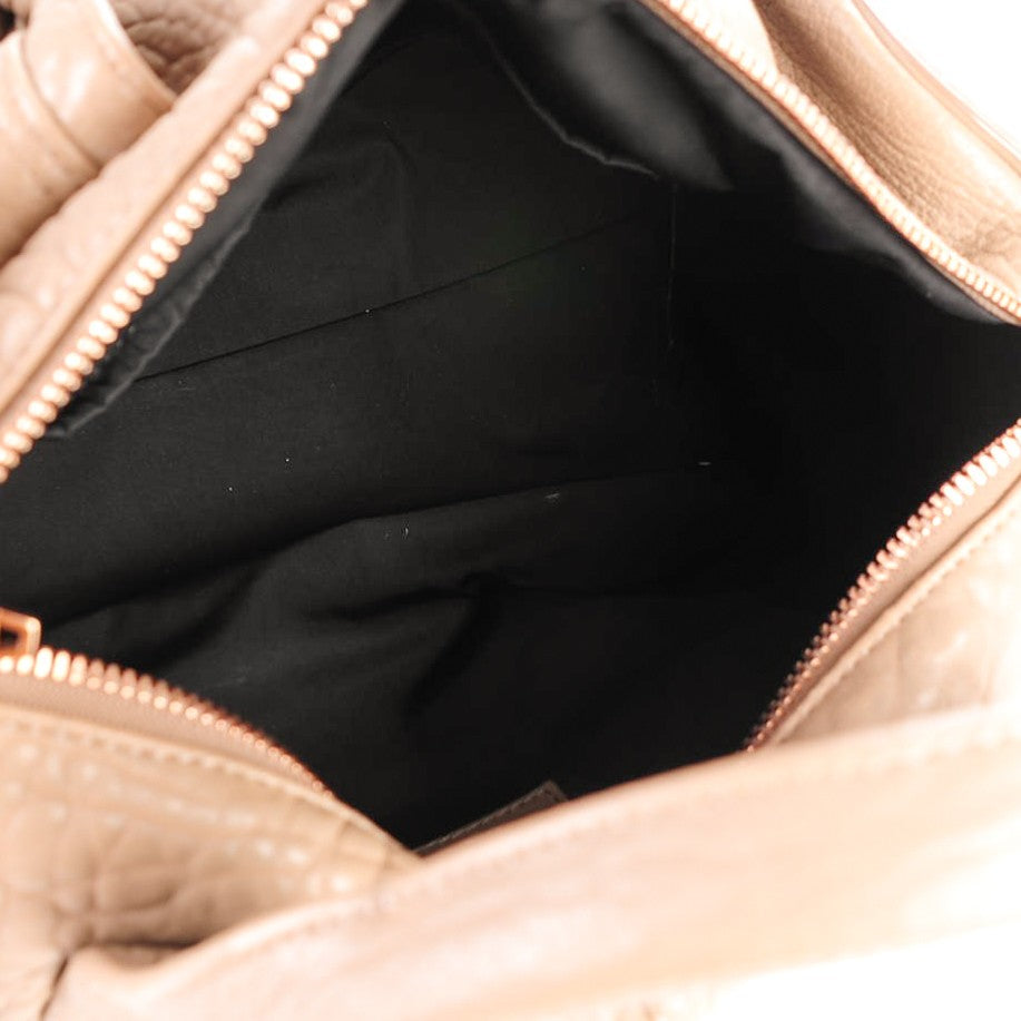 Alexander Wang Pebbled Lambskin Rocco Latte Rose Gold Hardware 5 of 9