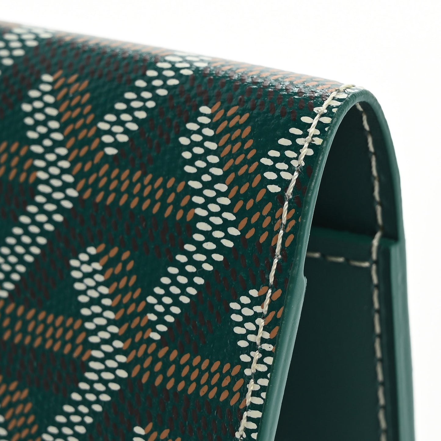 Goyardine Passport Wallet Green