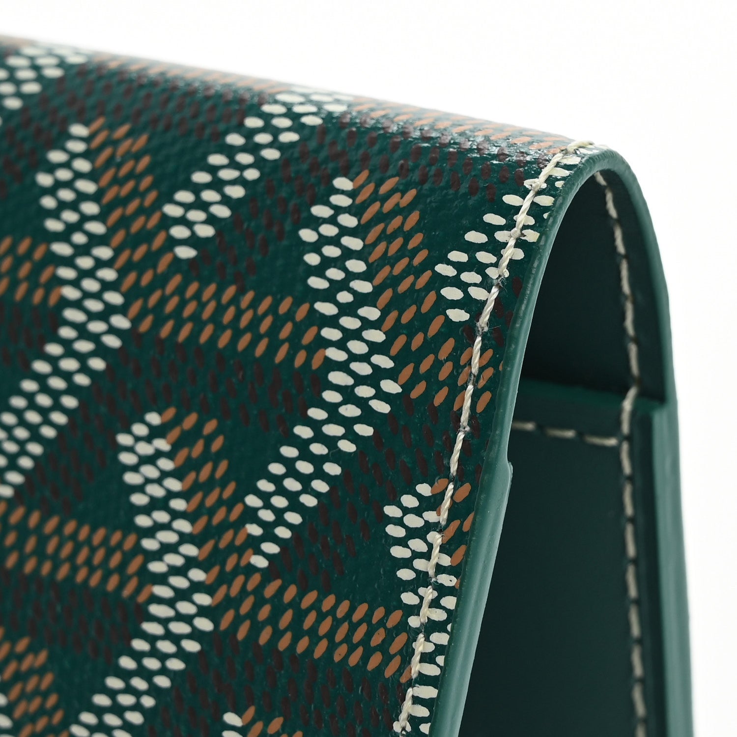 Goyard Goyardine Passport Wallet Green 9 of 11