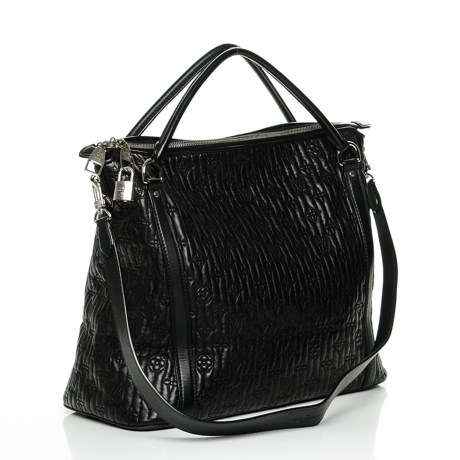 Louis Vuitton Monogram Lambskin Antheia Ixia MM Black 3 of 6