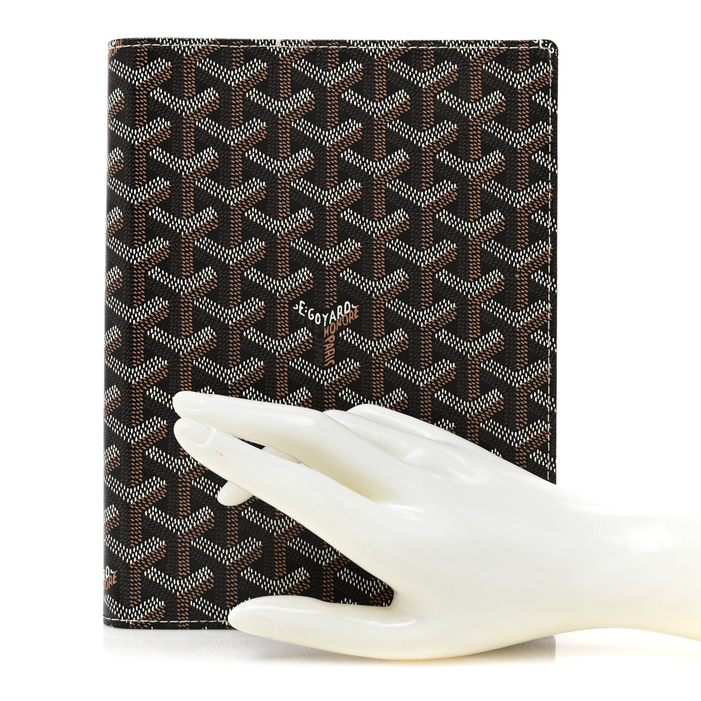 Goyardine Agenda Cover Black Gold