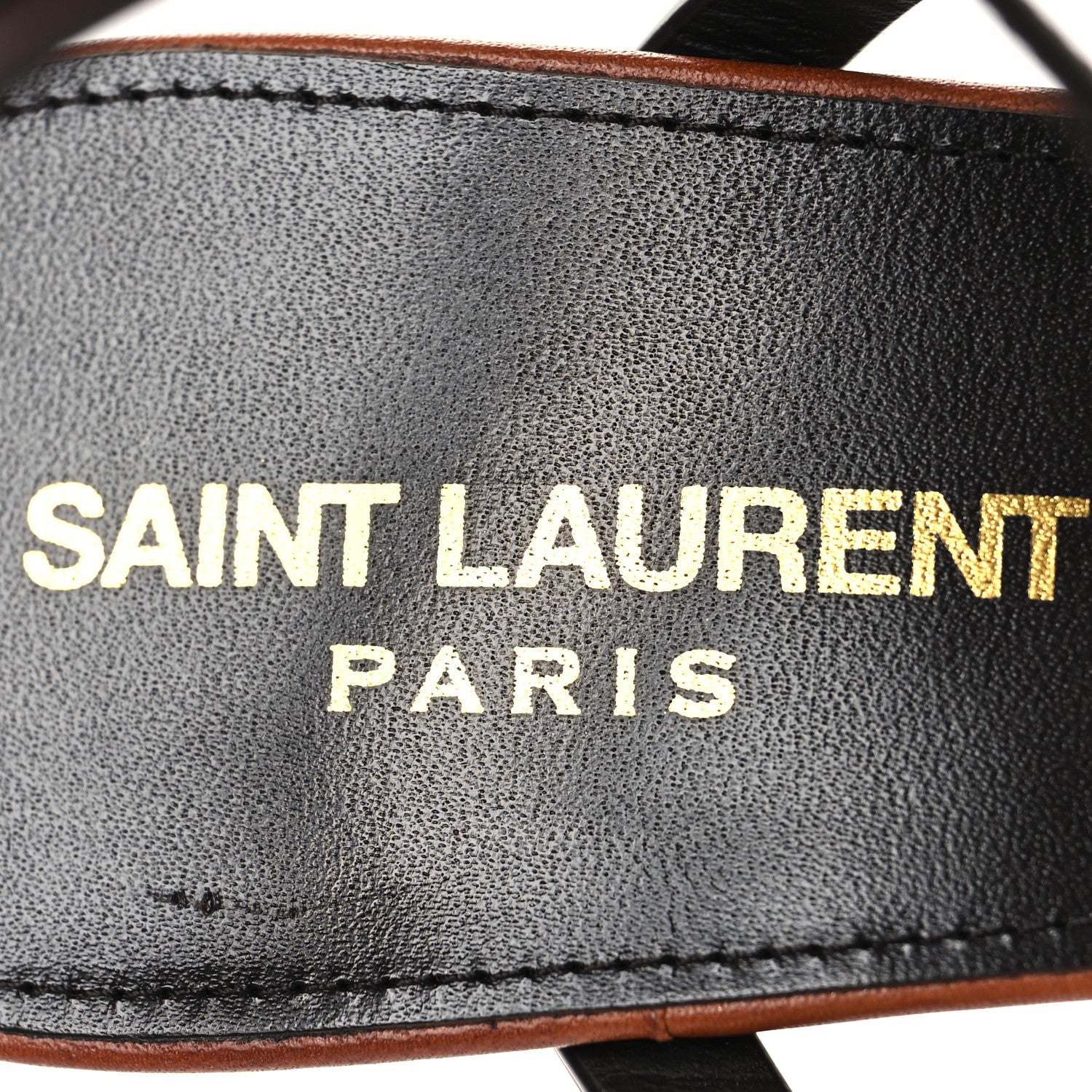Saint Laurent Calfskin Cassandra 60 Sandals 38.5 New Papaya 9 of 10