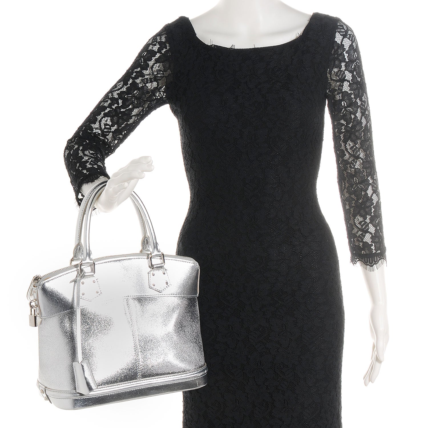 Louis Vuitton Suhali Lockit PM Silver 2 of 8