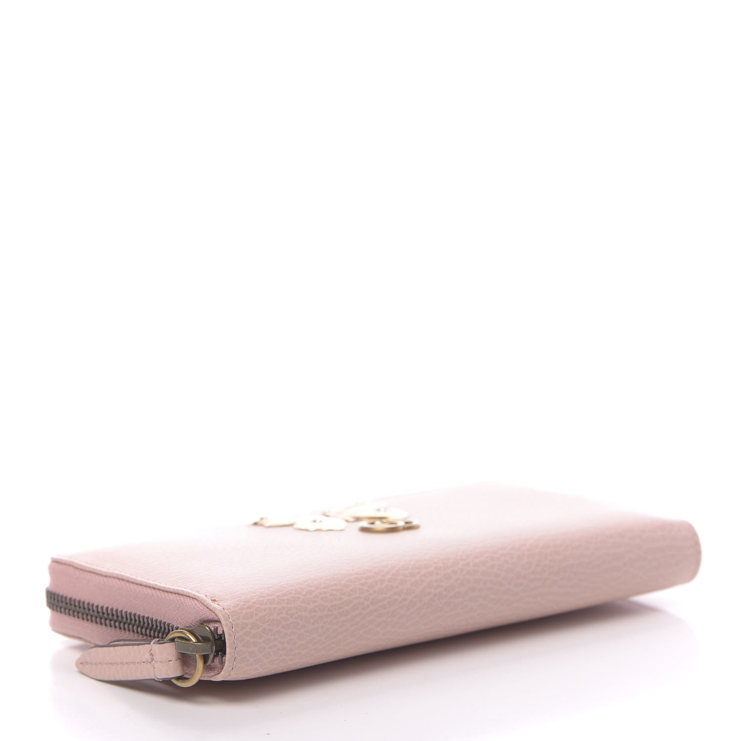 Gucci Calfskin Butterfly Farfalla Zip Around Wallet Perfect Pink 4 of 7