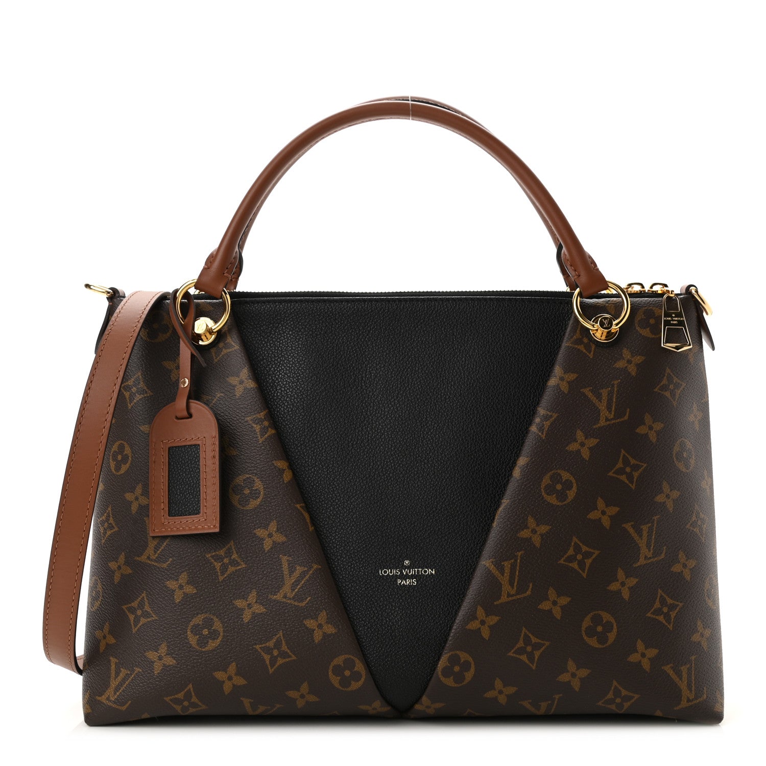 Louis Vuitton Monogram V Tote MM Black 1 of 9