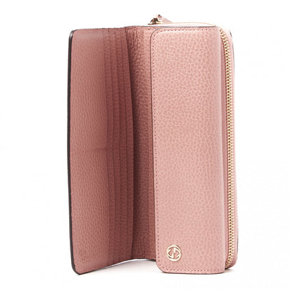 Gucci Dollar Calfskin Interlocking G Continental Wallet Soft Pink 6 of 8