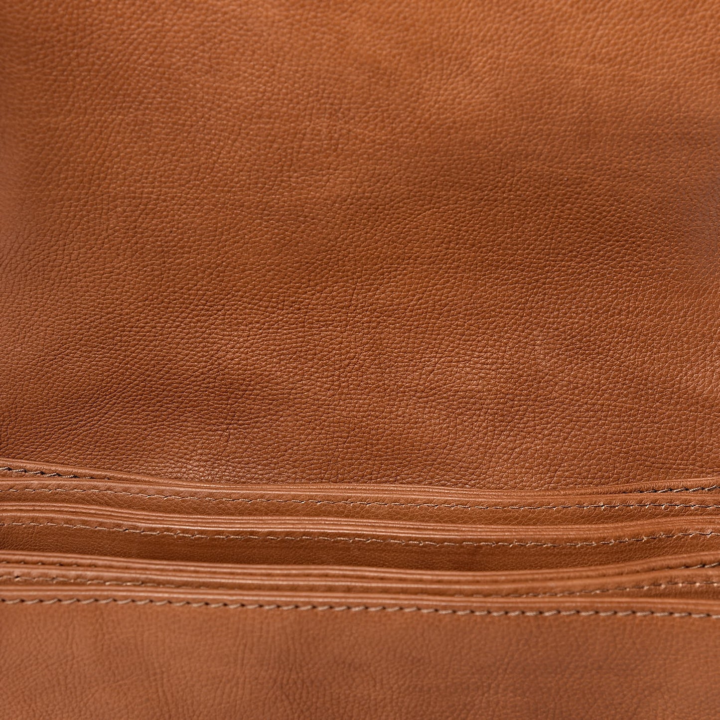 Grained Calfskin Medium Marrakech Flap Messenger Bag Brown