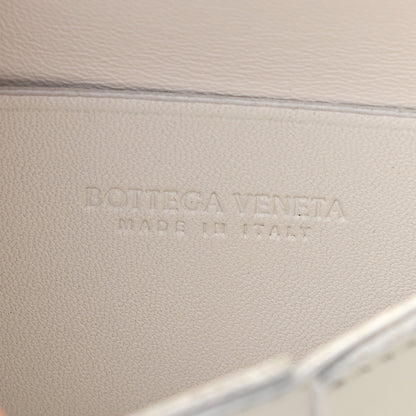 Bottega Veneta Lambskin Maxi Intrecciato Extra Mini Cassette Crossbody Bag White 5 of 8