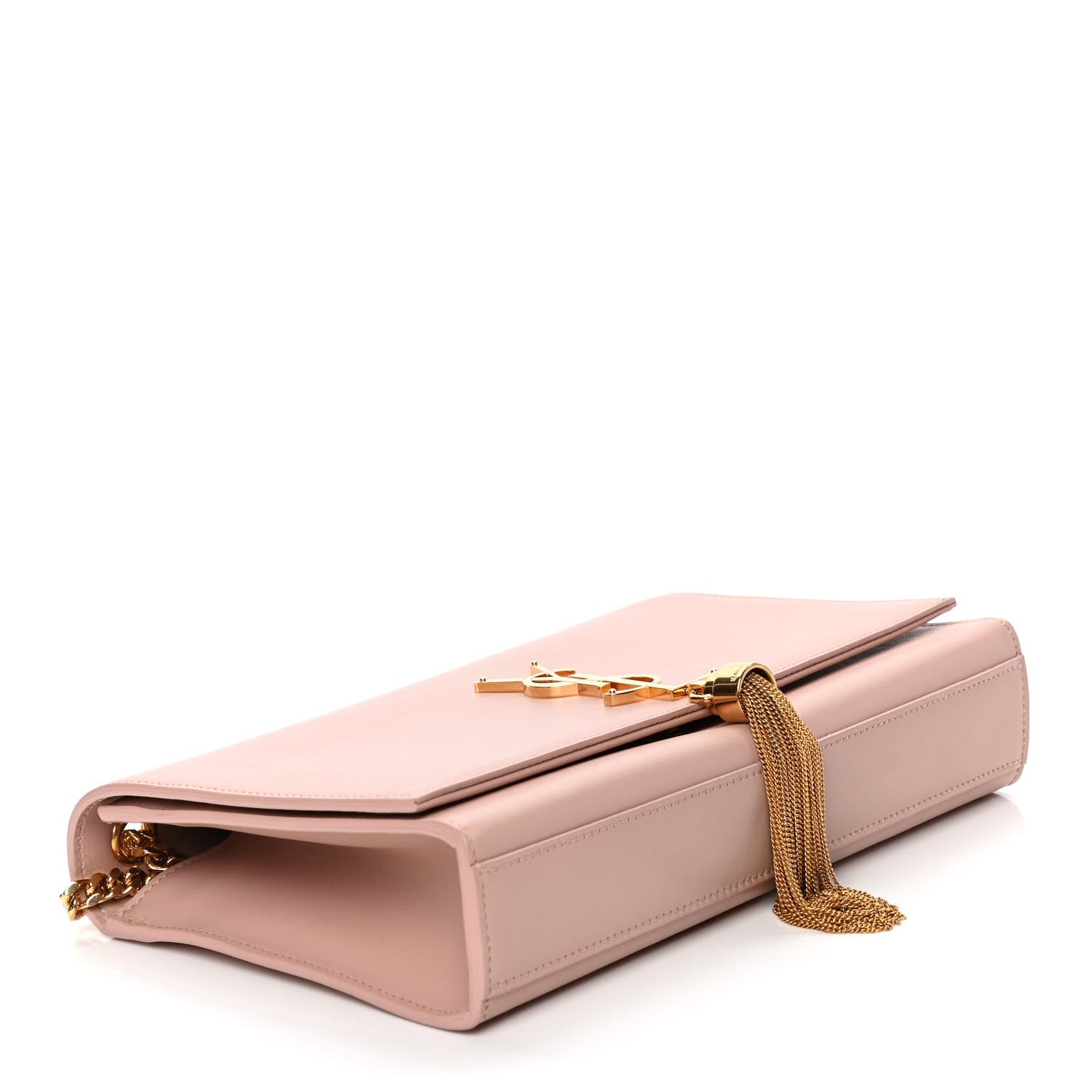 Saint Laurent Smooth Calfskin Medium Classic Monogram Kate Tassel Satchel Pink 3 of 4