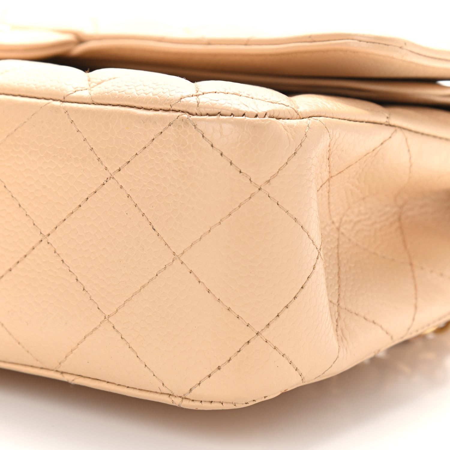 Chanel Caviar Quilted Medium Double Flap Beige Clair 10 of 10