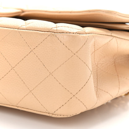 Chanel Caviar Quilted Medium Double Flap Beige Clair 10 of 10