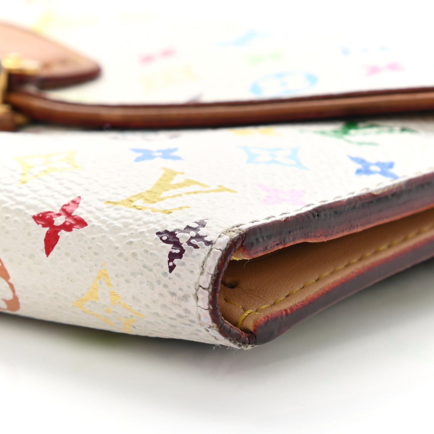 Monogram Multicolor Eugenie Wallet White