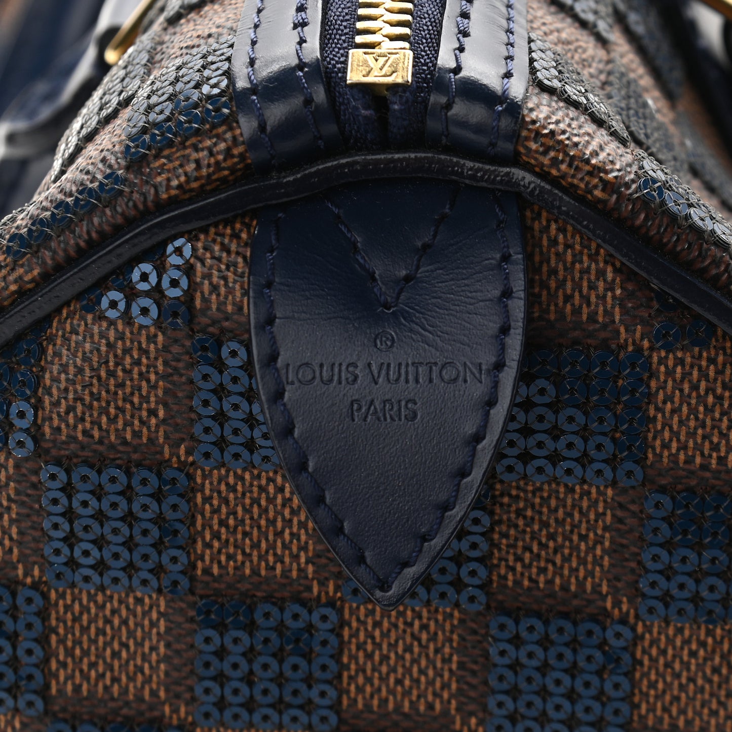 Damier Paillettes Speedy 30 Blue