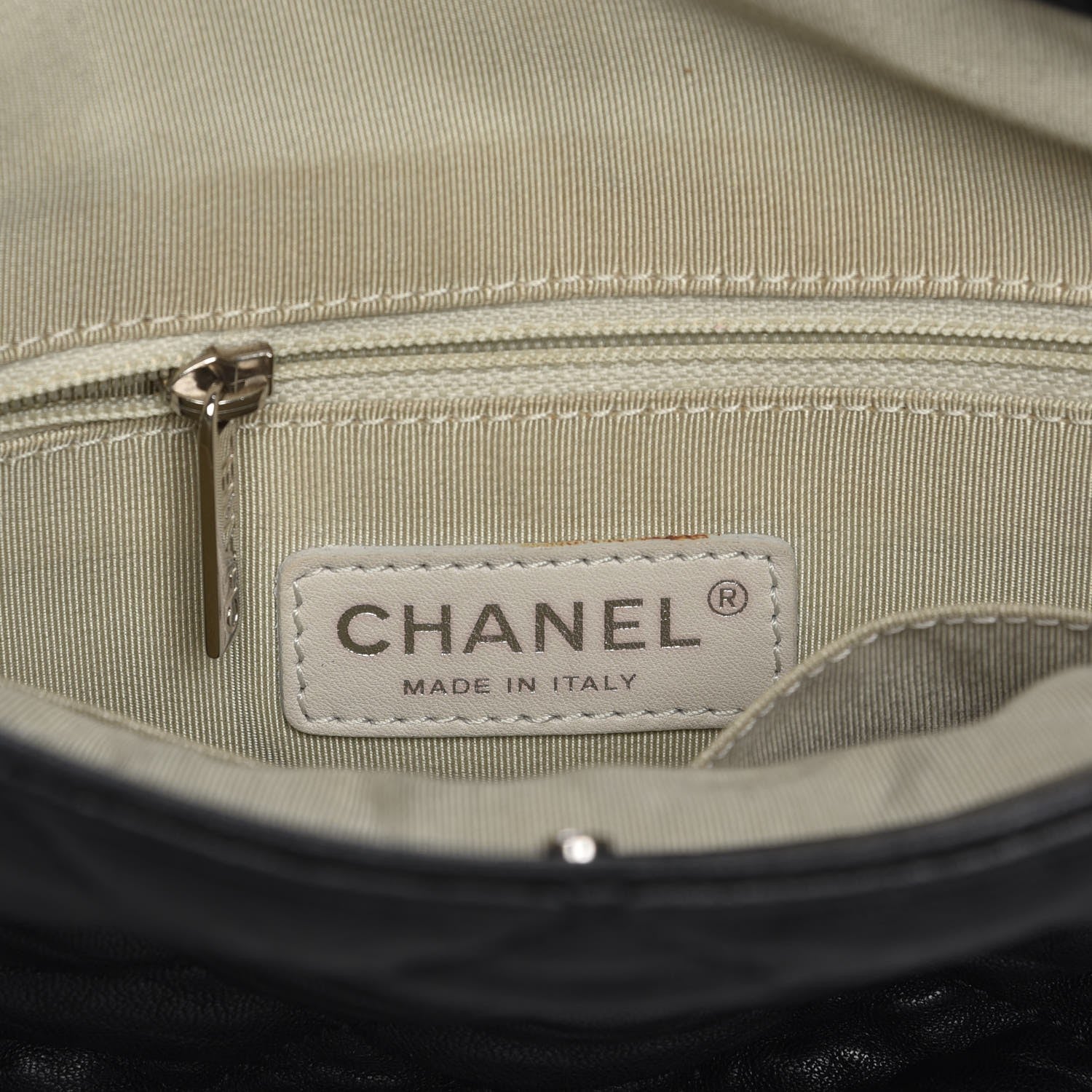 Chanel Washed Lambskin Chain Around Hobo Black 6 of 8